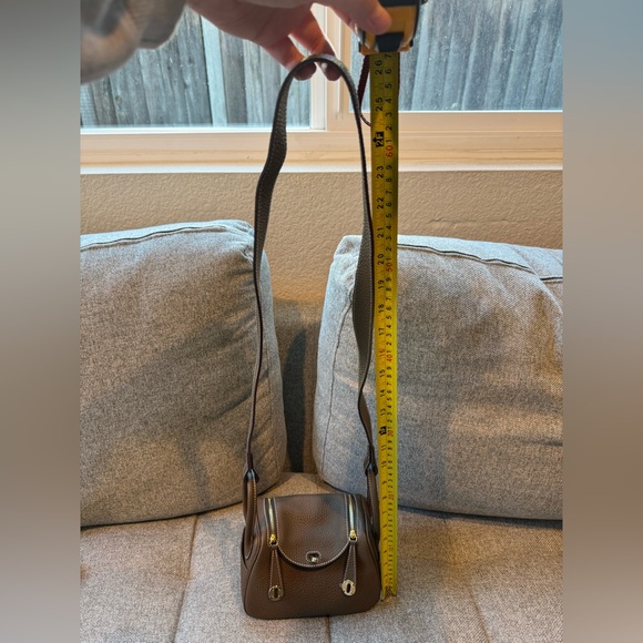 Elegant Brown Leather Women's Bag - Picture 11 of 11